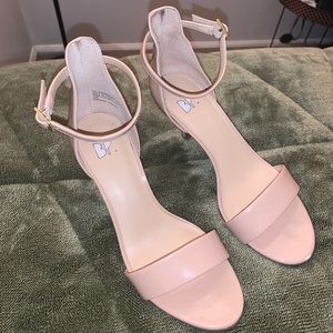 BP. Nude Strappy Heels size 6